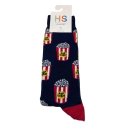 чорапи,мъжки,чорапи,hs,by,happy,socks,popcorn,half,long,socks,multicolor
