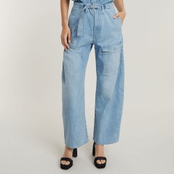 панталони,дамски,панталони,g,star,belted,loose,cargo,pants,blue