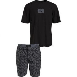 пижама,мъжки,пижами,calvin,klein,000nm2431e,short,sleeve,pyjama,black