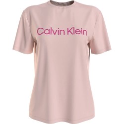 тениска,дамски,тениски,calvin,klein,000qs7069e,short,sleeve,t,shirt,pink,(silver,peony,fuchsia,fedora,logo)