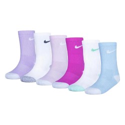 Чорапи Nike Smiley Crew socks 6 pairs - Multicolor (Playful Pink) чорапи,мъжки,чорапи,дамски,чорапи,nike,smiley,crew,socks,6,pairs,multicolor,(playful,pink)