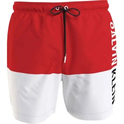 бански,гащета,мъжки,бански,костюми,calvin,klein,km0km00994,swimming,shorts,red,(hot,heat)