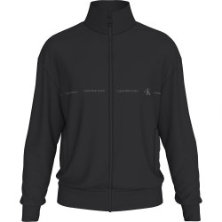 блуза,мъжки,пуловери,calvin,klein,jeans,logo,repeat,full,zip,sweatshirt,black