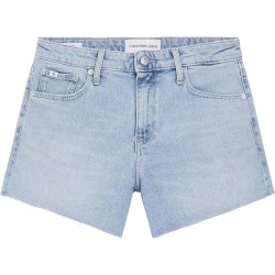Дънки Calvin klein jeans Mid Rise denim shorts - Blue (Denim Light) дънки,дамски,панталони,calvin,klein,jeans,mid,rise,denim,shorts,blue,(denim,light)