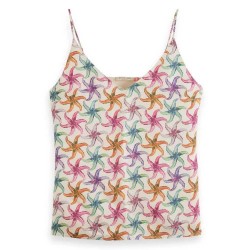 тениска,дамски,тениски,scotch,&,soda,177192,sleeveless,t,shirt,multicolor,(starfish)