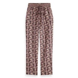 панталони,дамски,панталони,scotch,&,soda,block,print,beach,pants,block,floral,(brown)