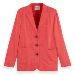 сако,дамски,сака,scotch,&,soda,boxy,unlined,single,breasted,blazer,red