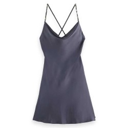 рокля,дамски,поли,и,рокли,scotch,&,soda,cowl,sleeveless,short,dress,purple