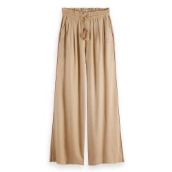 панталони,дамски,панталони,scotch,&,soda,linen,pull,on,pants,beige