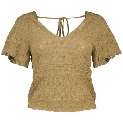 блуза,дамски,пуловери,дамски,плетени,дрехи,scotch,&,soda,metallic,pointelle,sweater,brown