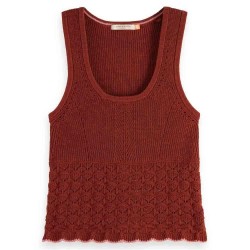 тениска,дамски,тениски,scotch,&,soda,relaxed,fit,pointelle,sleeveless,t,shirt,orange
