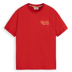 тениска,мъжки,тениски,scotch,&,soda,front,back,artwork,short,sleeve,t,shirt,red