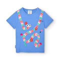 тениска,детски,тениски,boboli,218023,short,sleeve,t,shirt,multicolor,(blue)