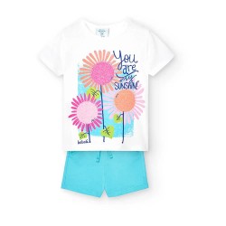 детски,екипи,boboli,248149,short,sleeve,set,multicolor,(white)