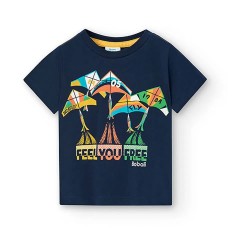 тениска,детски,тениски,boboli,308045,short,sleeve,t,shirt,multicolor,(navy)