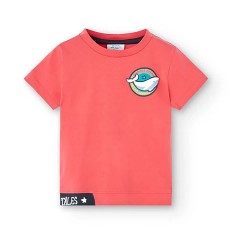 тениска,детски,тениски,boboli,318024,short,sleeve,t,shirt,red,(watermelon)