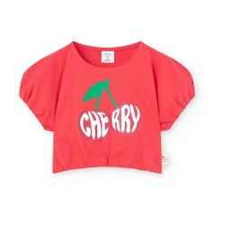 тениска,детски,тениски,boboli,418014,short,sleeve,t,shirt,red,(watermelon)