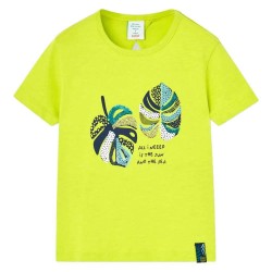 тениска,детски,тениски,boboli,458029,short,sleeve,t,shirt,yellow,(anisette)