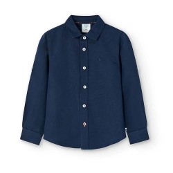 риза,с,дълъг,ръкав,детски,ризи,boboli,738031,long,sleeve,shirt,blue,(navy)