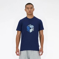 тениска,мъжки,тениски,new,balance,sport,box,logo,short,sleeve,t,shirt,nb,navy,(blue)