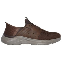 маратонки,мъжки,маратонки,skechers,garner,trainers,dark,brown,textile,synthetic,(brown)