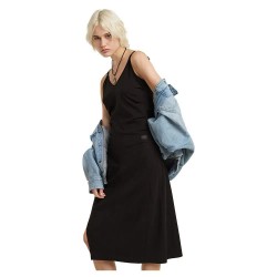 рокля,дамски,поли,и,рокли,g,star,spaghetti,strap,slit,sleeveless,dress,black