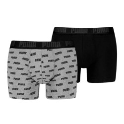боксерки,мъжко,бельо,puma,everyday,aop,print,boxers,2,units,grey,melange,black,(multicolor)