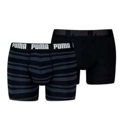 боксерки,мъжко,бельо,puma,everyday,heritage,stripe,boxers,2,units,black,black,(multicolor)