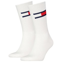 чорапи,мъжки,чорапи,tommy,hilfiger,flag,crew,socks,2,pairs,white,(white)