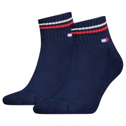 чорапи,мъжки,чорапи,tommy,hilfiger,iconic,quarter,short,socks,2,pairs,dark,navy,(multicolor)