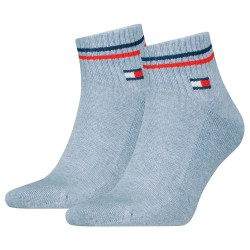 чорапи,мъжки,чорапи,tommy,hilfiger,iconic,quarter,short,socks,2,pairs,light,blue,melange,(multicolor)