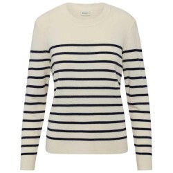 тениска,дамски,тениски,redgreen,kirsty,long,sleeve,t,shirt,off,white,stripe,(beige)