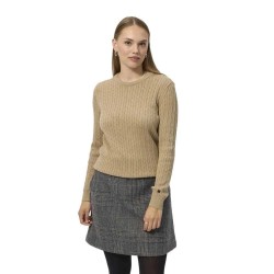 блуза,дамски,пуловери,дамски,плетени,дрехи,redgreen,susan,cable,sweater,mid,sand,melange,(beige)