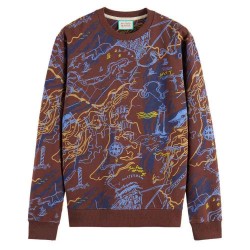 блуза,мъжки,пуловери,scotch,&,soda,175530,sweatshirt,brown