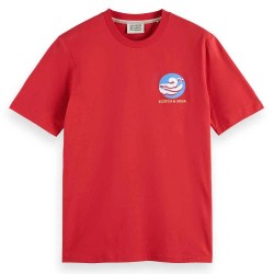 тениска,мъжки,тениски,scotch,&,soda,175583,short,sleeve,t,shirt,red