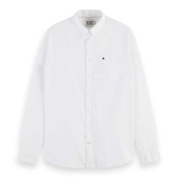 риза,с,дълъг,ръкав,мъжки,ризи,scotch,&,soda,essentials,long,sleeve,shirt,white