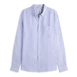 риза,с,дълъг,ръкав,мъжки,ризи,ecoalf,adan,long,sleeve,shirt,purple