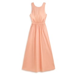рокля,дамски,поли,и,рокли,ecoalf,galena,sleeveless,long,dress,soft,coral,(orange)
