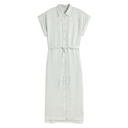 бебешка,рокля,дамски,поли,и,рокли,ecoalf,amatista,short,sleeve,long,dress,blue,(baby,blue)