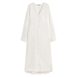 рокля,дамски,поли,и,рокли,ecoalf,apatite,long,sleeve,long,dress,white