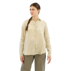 риза,с,дълъг,ръкав,дамски,блузи,дамски,ризи,ecoalf,daria,long,sleeve,shirt,white,sand,(beige)