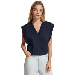 тениска,дамски,тениски,scotch,&,soda,shoulder,detail,sleeveless,t,shirt,blue