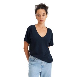 тениска,дамски,тениски,dockers,deep,short,sleeve,v,neck,t,shirt,navy,blazer,(blue)