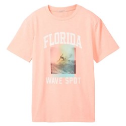 тениска,детски,тениски,tom,tailor,regular,printed,short,sleeve,t,shirt,soft,neon,pink,(orange)