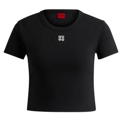 тениска,дамски,тениски,hugo,delanor,10258222,short,sleeve,t,shirt,black