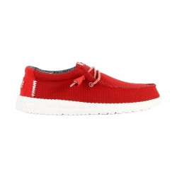 Обувки Hey dude Wally Sport Mesh boat shoes - Red (Dark Red) обувки,мъжки,обувки,дамски,обувки,hey,dude,wally,sport,mesh,boat,shoes,red,(dark,red)