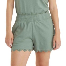 къси,панталони,дамски,панталони,o´neill,essentials,ava,smocked,shorts,green