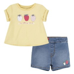 детски,екипи,levi´s,®,fruity,short,sleeve,set,yellow,(golden,haze)