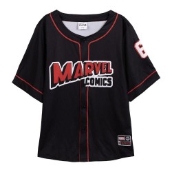 Тениска Marvel Baseball short sleeve T-shirt - Black (Black) тениска,мъжки,тениски,дамски,тениски,marvel,baseball,short,sleeve,t,shirt,black,(black)