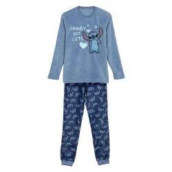 Пижама Stitch Coral Fleece Stitch long sleeve pyjama - Blue (Blue) пижама,детски,пижами,stitch,coral,fleece,stitch,long,sleeve,pyjama,blue,(blue)